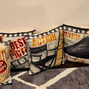 Movie theme pillow covers no inserts